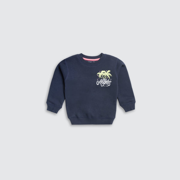 Girl's Fleece Sweatshirt  - Cool Navy