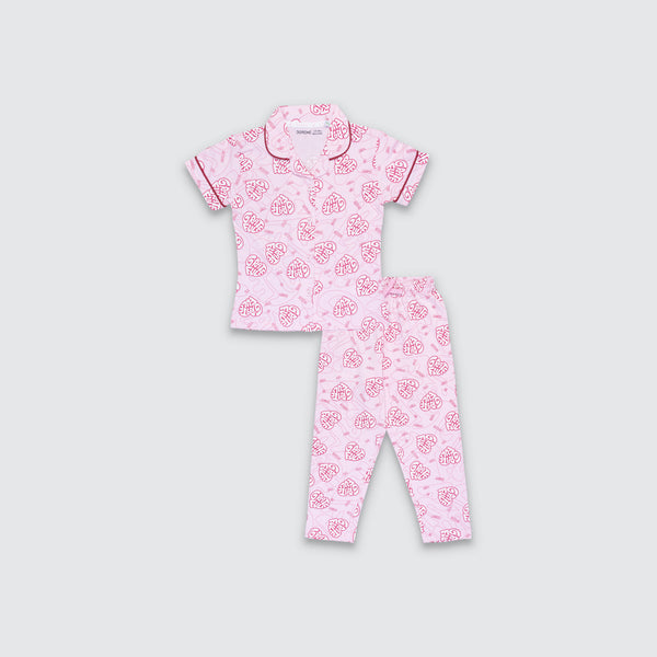 Baby Girls Pyjama Set - Cameo Pink