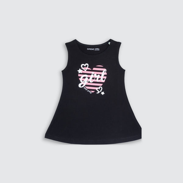 Baby Girl's Stretch Dress - Black