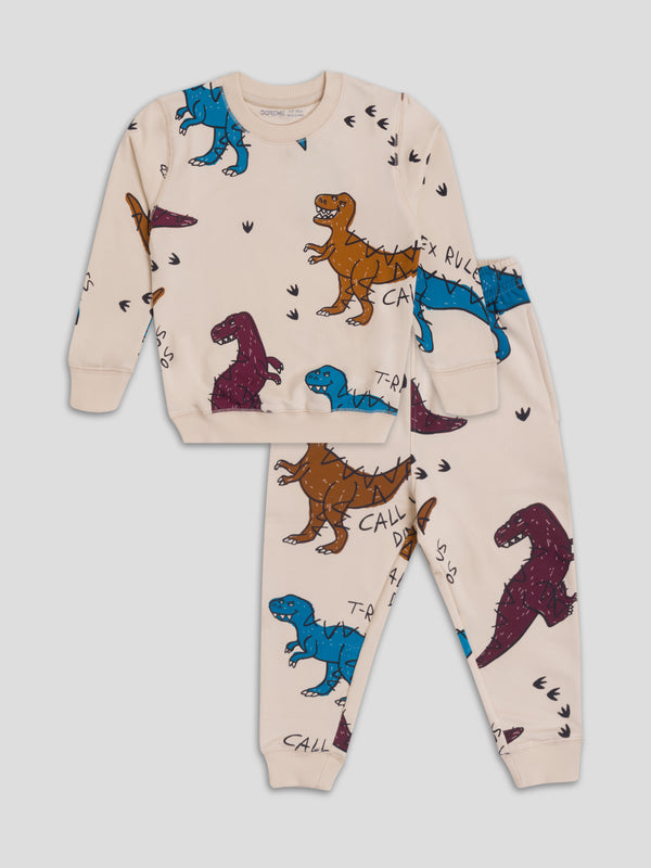 Boy's Apex Co-Ord Set - Dinosaur Print