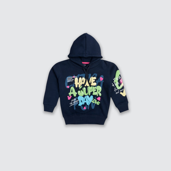 Girls Hoodie - Jedi Navy