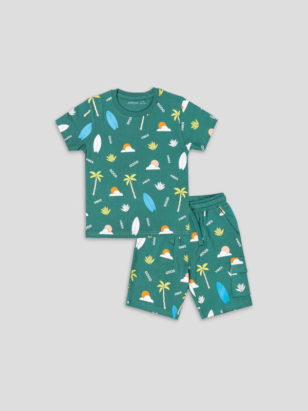 Baby Co-Ord Set  - Castle Green