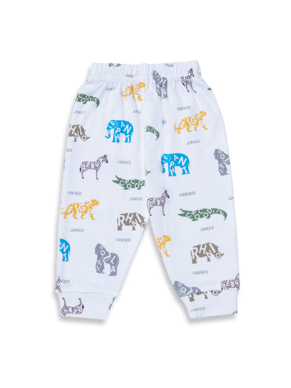 Newborn Diaper Legging - Jungle Friends Print