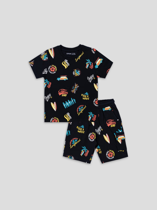 Baby Co-Ord Set  - Space Navy