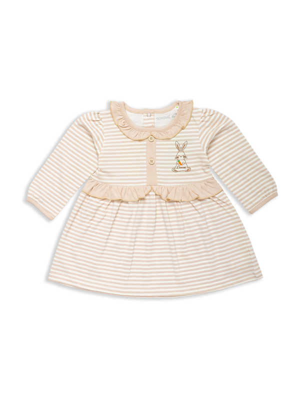 Baby Girl's Carrot Dress - Linen Beige