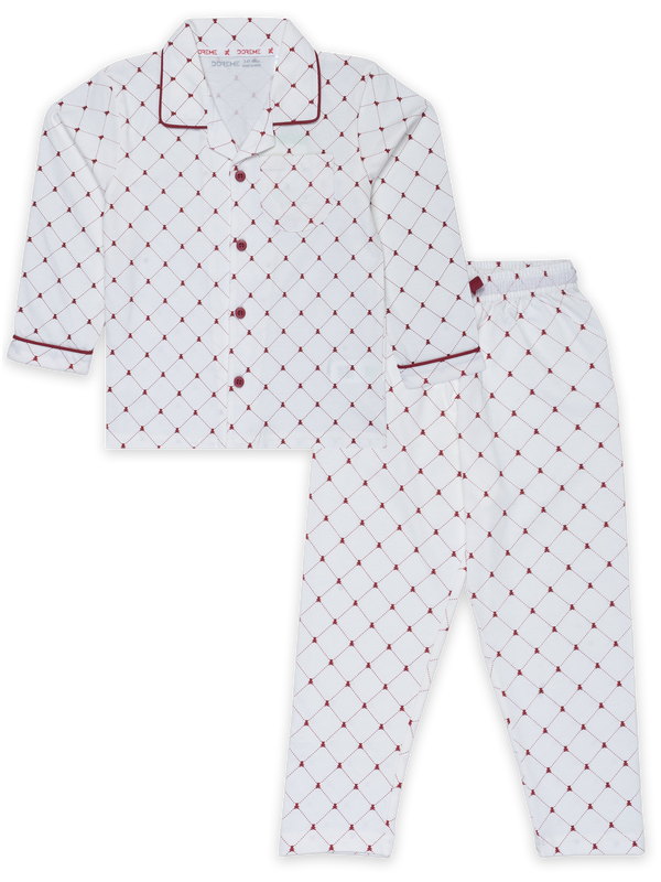 Boy's Pyjama Set - Bear Red