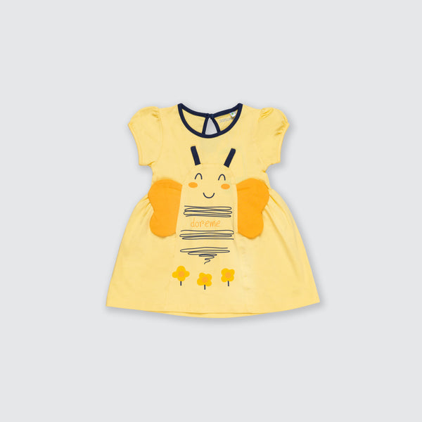Girl's Caterpillar Dress - Bumble Yellow/Orange