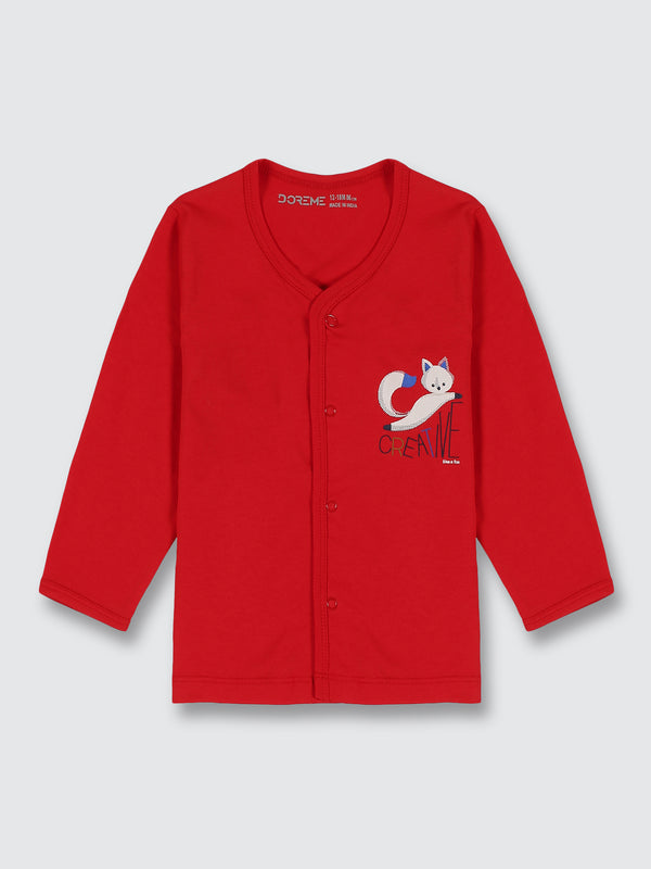 Newborn Vest - Tark Red