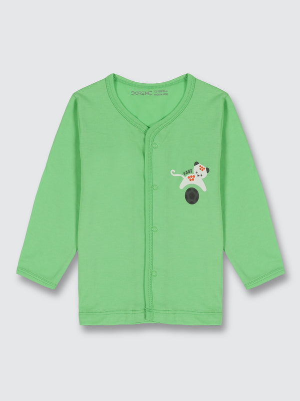 Newborn Vest - Parkeet Green