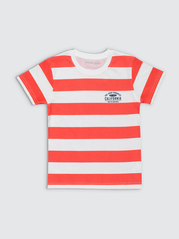 Boys Stripe T-Shirt - California Print