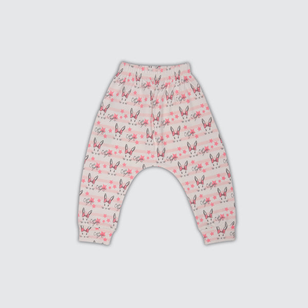 Newborn Diaper Legging - Cute Bunny Print