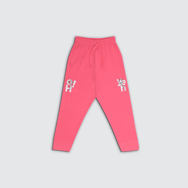 Girl's Joggers - Candy Coral