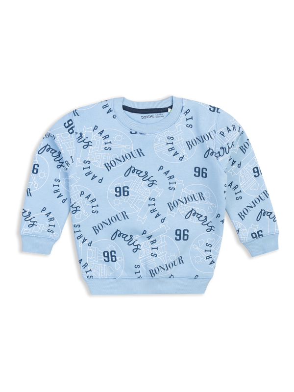 Girl's Fleece Sweatshirt  - Cameo Blue