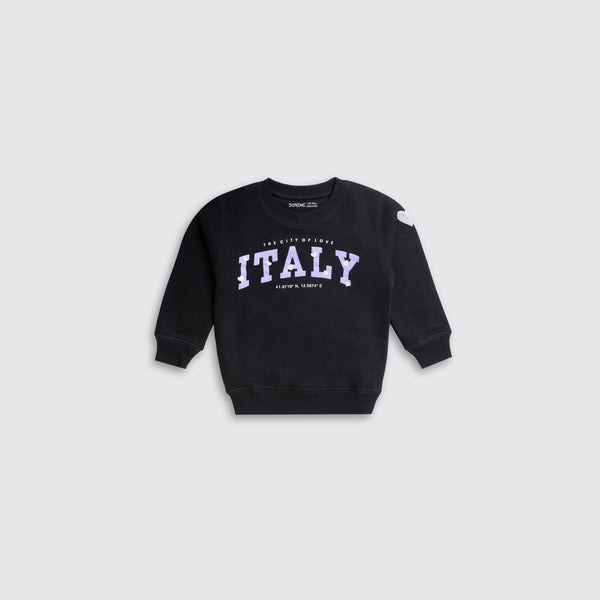 Girl's Fleece Sweatshirt  - Black