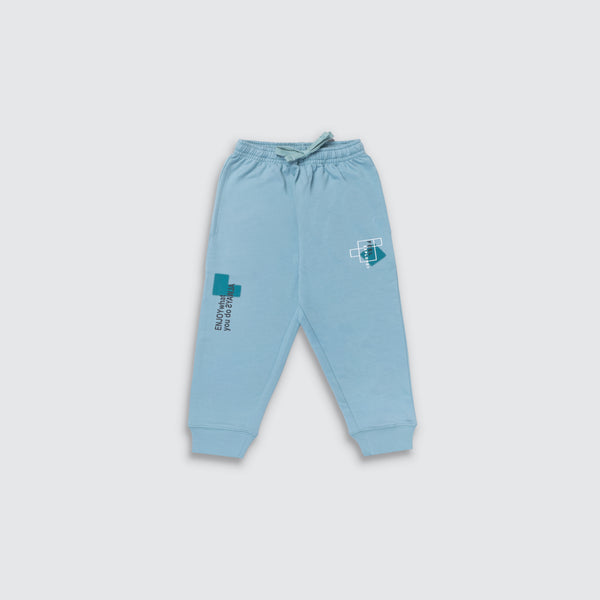 Boy's Fr. Terry Printed Joggers - Gotta Blue