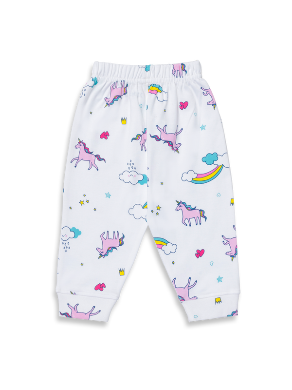 Newborn Diaper Legging - Unicorn Print