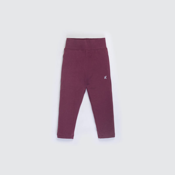 Baby Girl's Stretch Yoga Pants - Bliss Burgundy