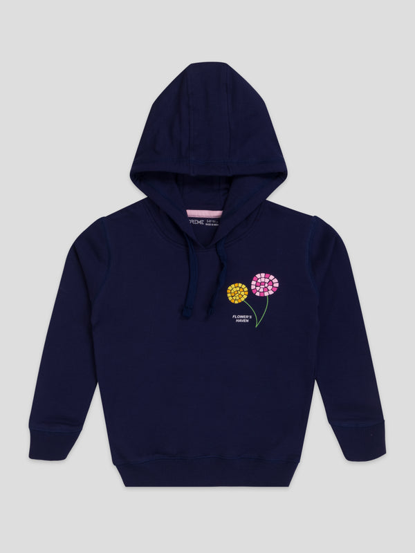 Girl's Apex Hoodie - Bliss Navy