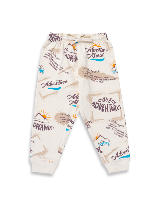 Boy's Fr. Terry All Over Print Joggers - Coconut