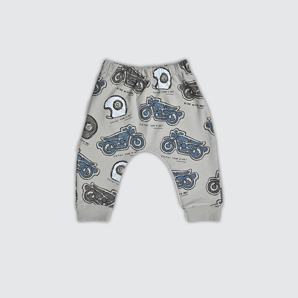 Newborn Diaper Legging - Cement Grey