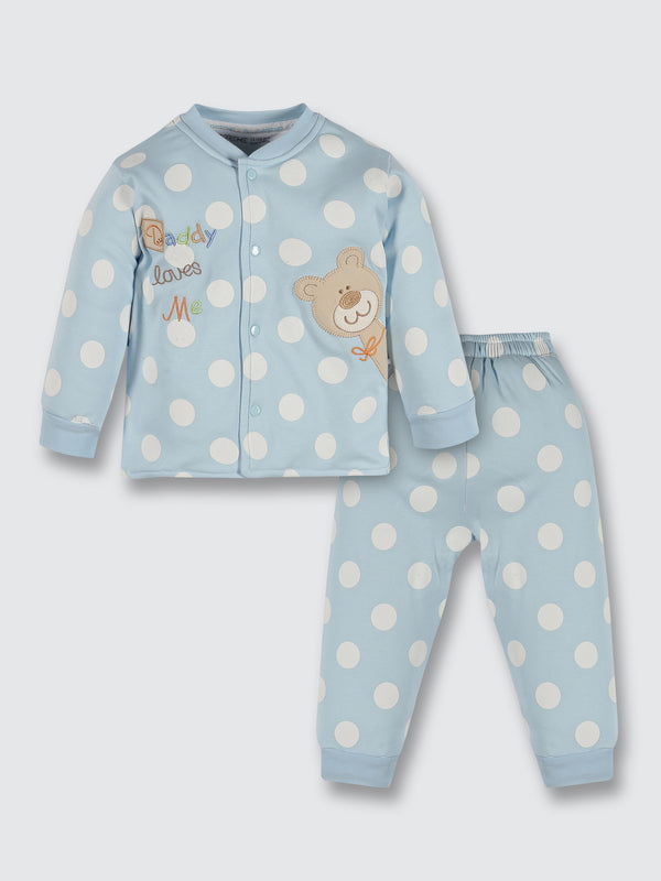 Newborn Padded Suit  - Cloud Blue