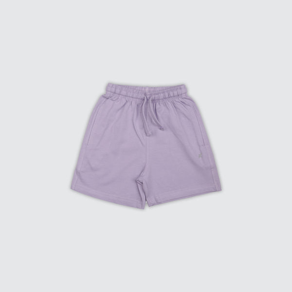 Girl's Logo Shorts - Floral Lilac