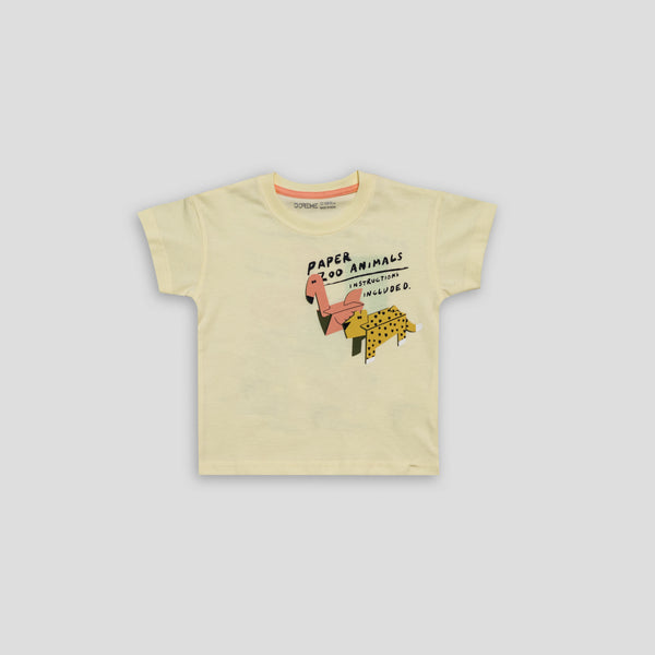 Baby Printed T-shirt - Breeze Ivory