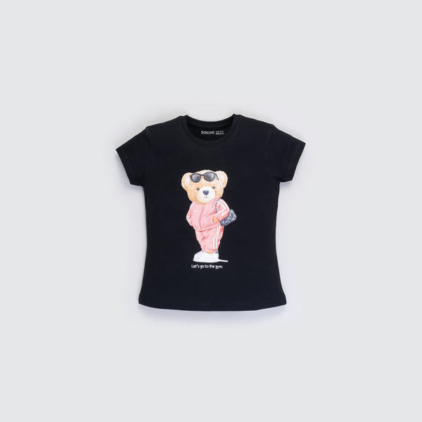 Girl's Versatile T-Shirt - Black