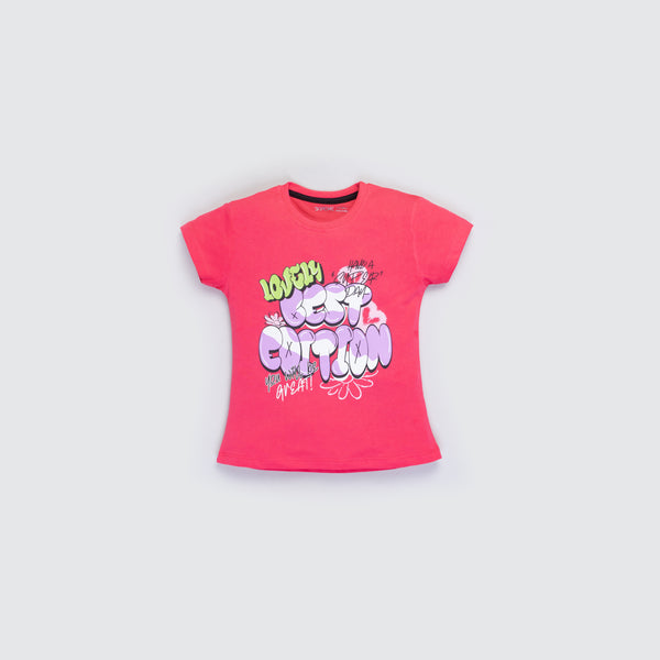 Girls T-Shirt - Ice Cream Pink