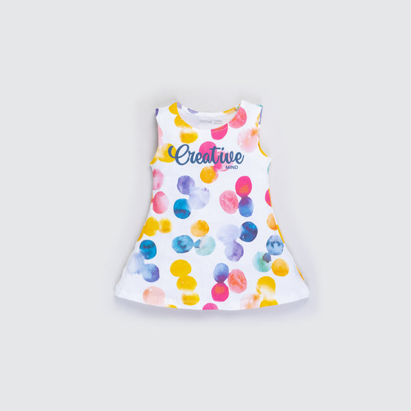 Girl's Stretch All Over Print Dress - Bobby Print