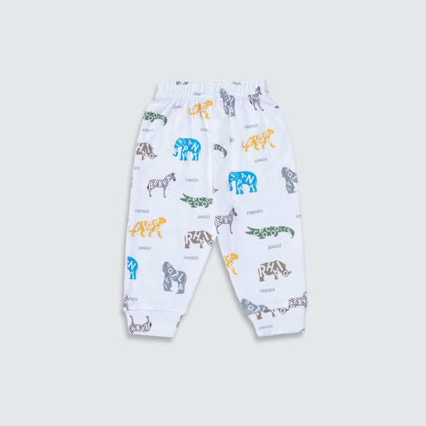 Baby Diaper Legging - Jungle Friends Print