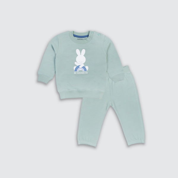 Baby Padded Suit  - Bunny Green