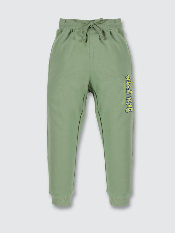 Boys French Terry Joggers - Pear Green