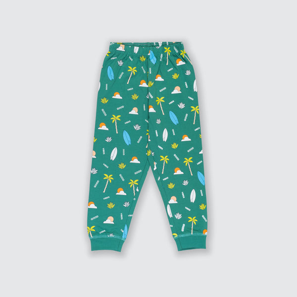 Baby Boy's Essential All Over Print Joggers - Castle Green