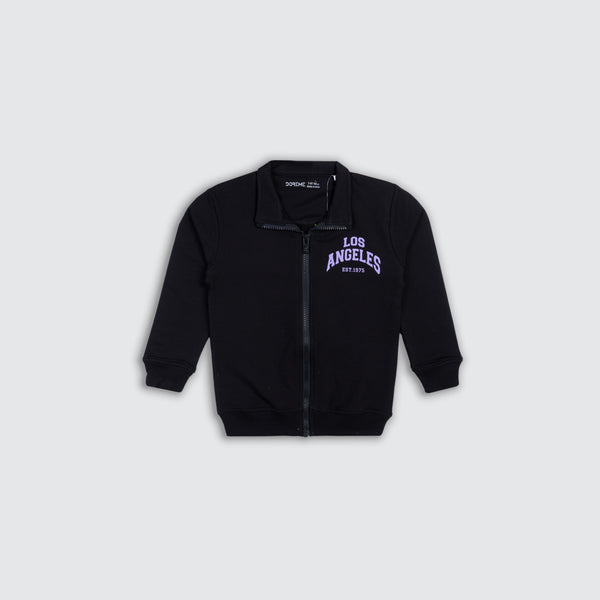 Girl's Apex Zip Up Sweatshirt  - Black