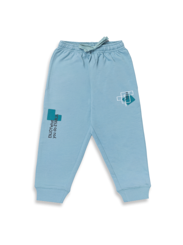 Boy's Fr. Terry Printed Joggers - Gotta Blue