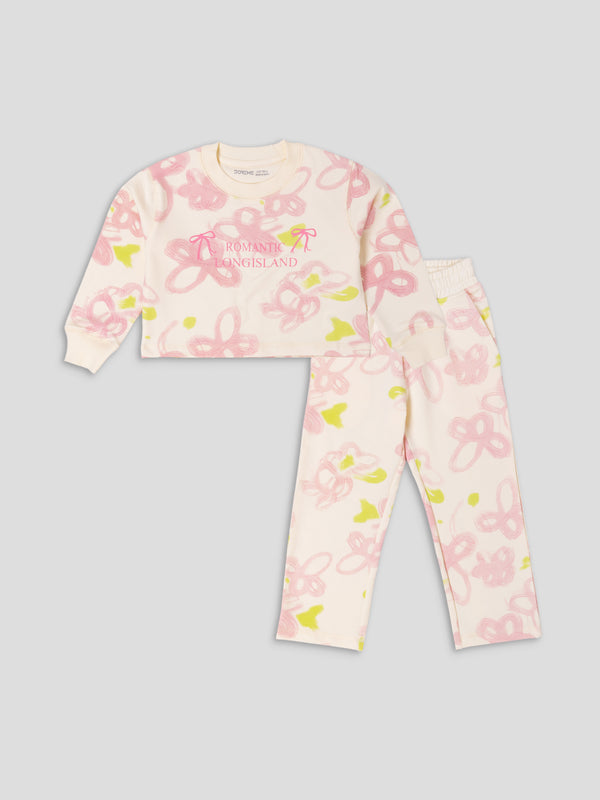 Girl's Apex Co-Ord Set - Romantic Pink