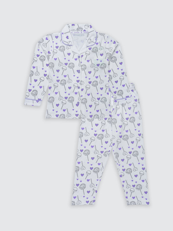 Girls Pyjama Set - Iris Lilac