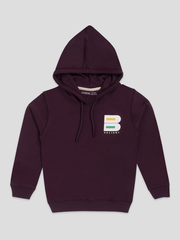 Boys Terra Hoodie - Valihunt Wine