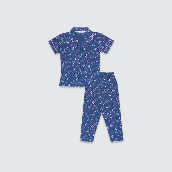 Girls Pyjama Set - Formula Navy