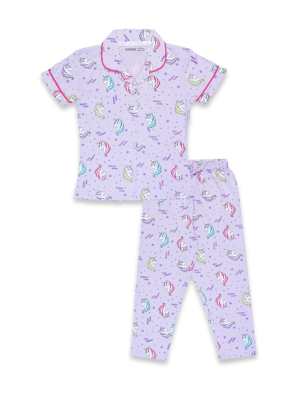 Girls Pyjama Set - California Mouve