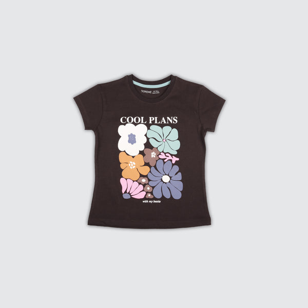 Baby Girls T-Shirt - Col Brown