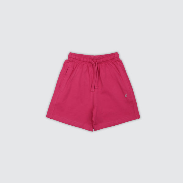 Baby Girl's Logo Shorts - Neon Pink