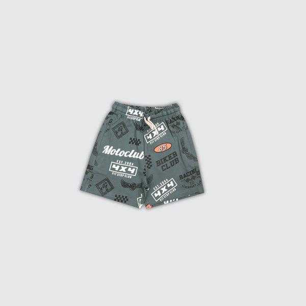 Baby Boy's Printed Shorts - Pine Green