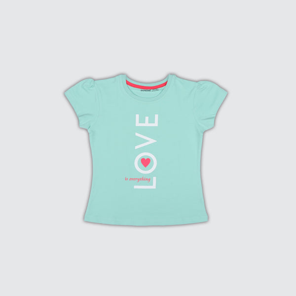 Baby Girls Stretch Printed T-Shirt - Match Green