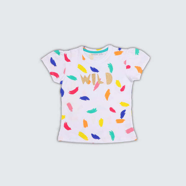 Girls T-Shirt - Polka Print