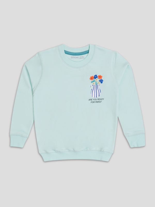 Baby Girl's Apex Sweatshirt - Club Turquoise