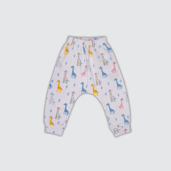 Newborn Diaper Legging - Funny Giraffe Print