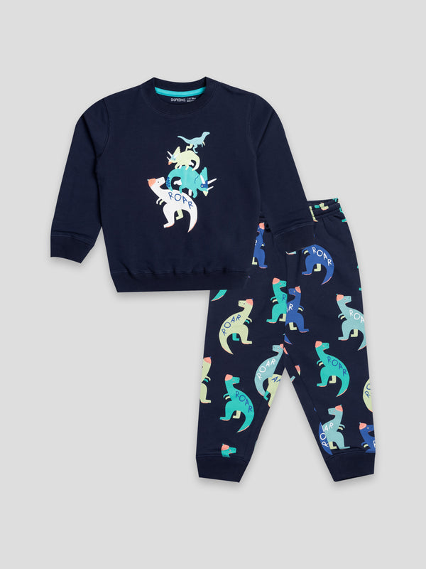 Boy's Apex Co-Ord Set - Roar Navy