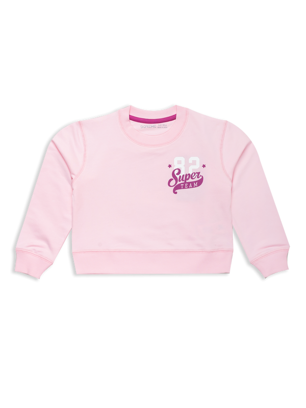 Baby Girl's Apex Crop Sweatshirt - Baby Pink